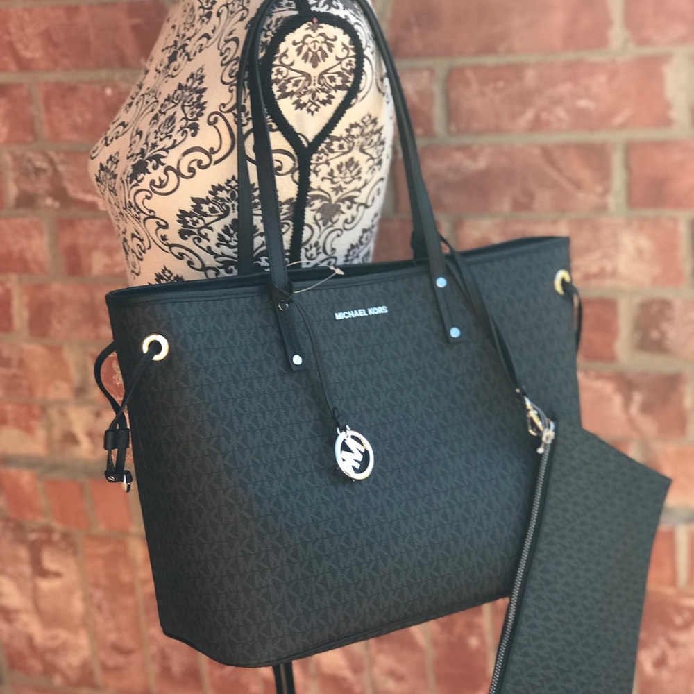 Michael Kors jet set travel reversible tote bag - Picture 2 of 8